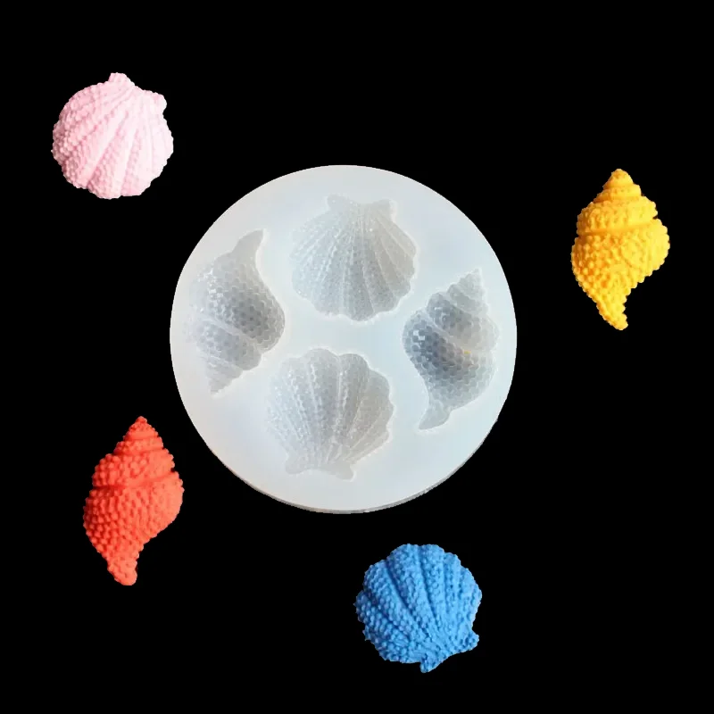 1 Piece DIY Shell Shape Conch Pendant Silicone Resin Mold Jewelry Making Tools