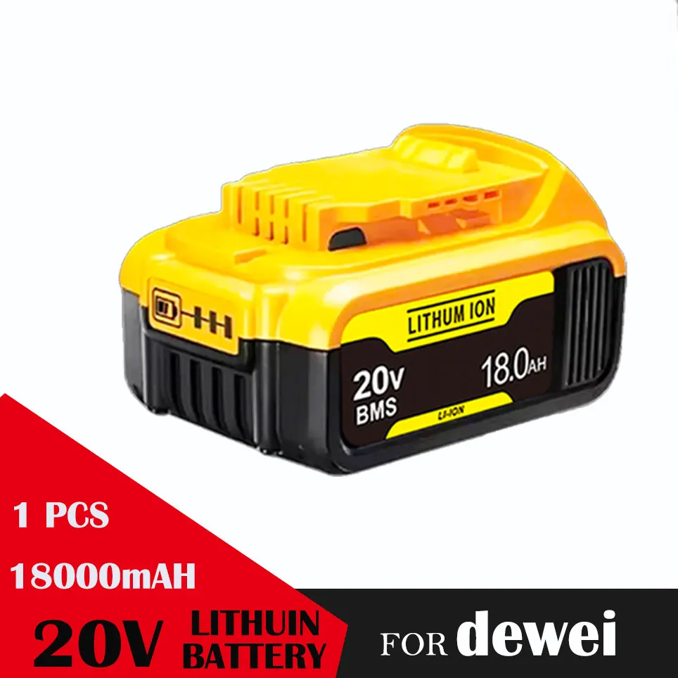 Voor DeWALT Originele Batterij 20 V 18.0Ah MAX FlexVolt voor DCB606 DCB205 DCB206 DCB209 DCB182 Power Tool met Lader 3 verkocht