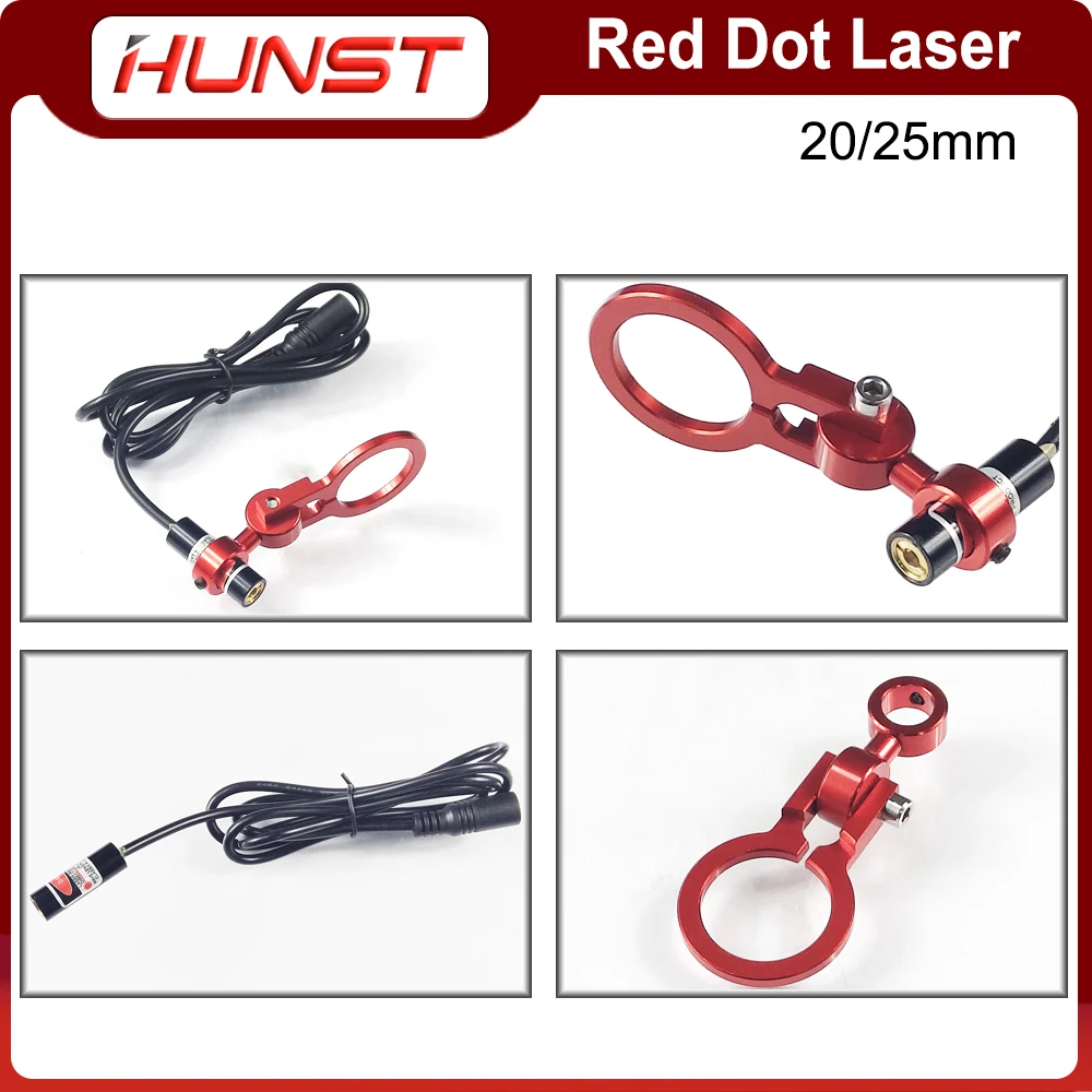 Imagem -03 - Hunst-red Dot Holder Grupo Dispositivo Módulo Diodo Posicionamento Gravação a Laser Cabeça de Corte Dc5v Dia 20 25 mm Diy