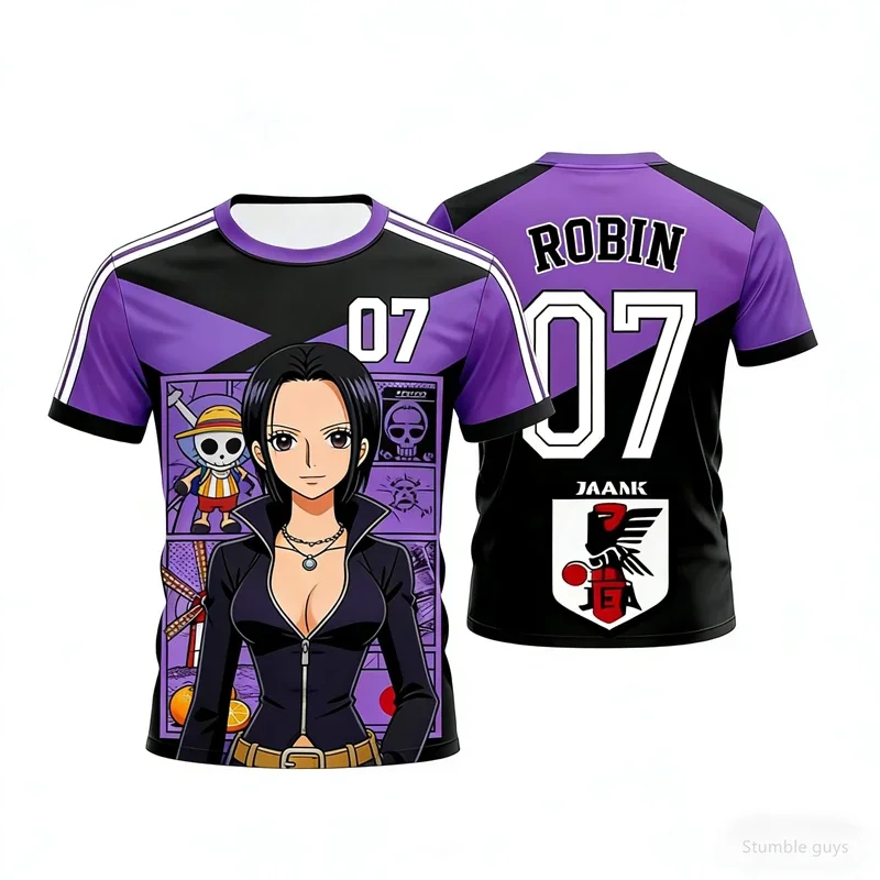Herren One Piece T-Shirt Jinbe Sea Strider Jersey Sommer Casual Jungen Kleidung Mädchen Kurzarm Outdoor Tops