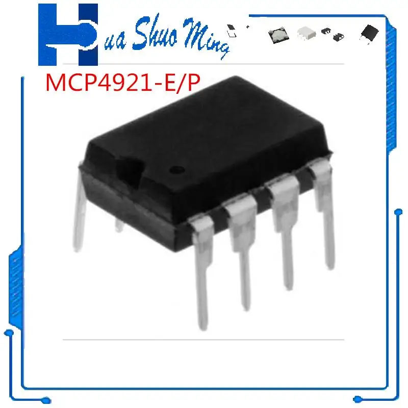 

2PCS/LOT MCP4921-E/P MCP4921 DIP8