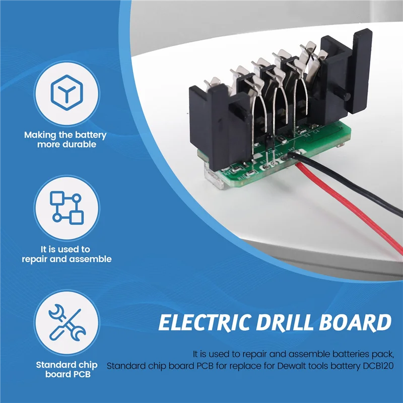AC88-DCB120 Electric Drill Battery PCB Charging Protection Circuit Board For  12V 10.8V Li- Battery