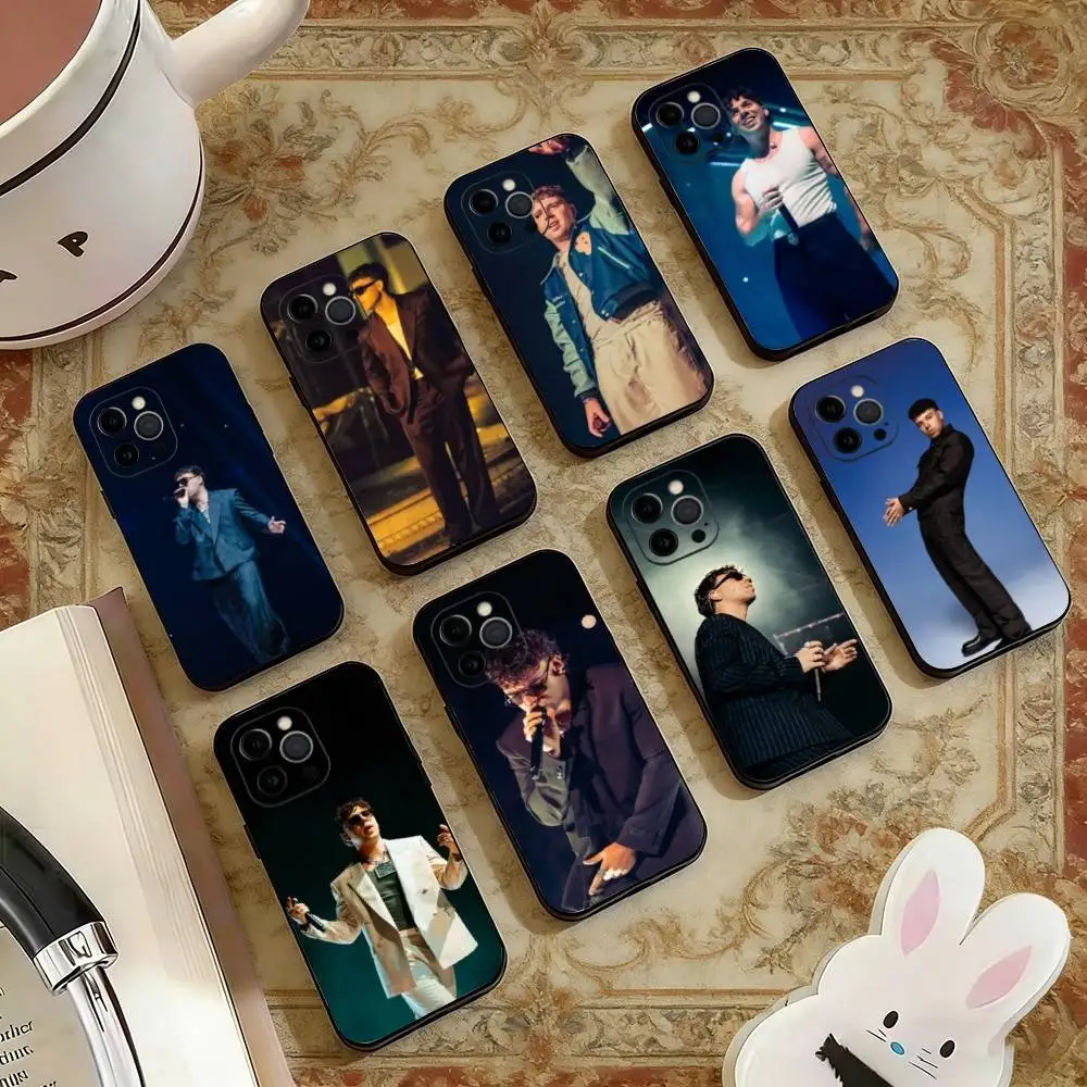 

Singer Q-Quevedo Phone Case For iPhone 17, 16,15,14,13,12,11 Plus,Pro Max, Others Soft Black Cover