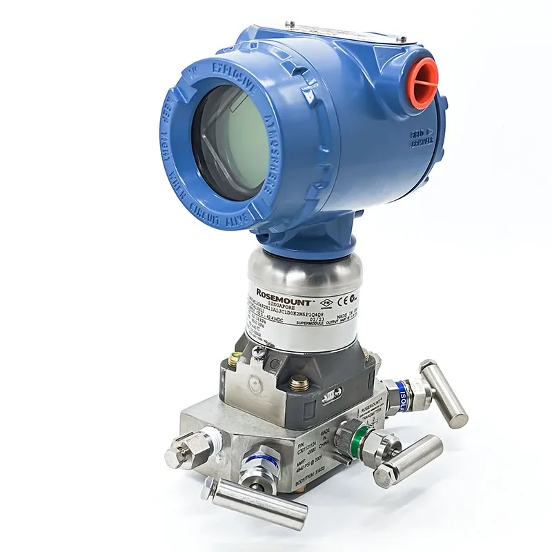 

Rosemount 3051SM Differential Pressure Level Transmitter 4-20ma with Three Manifold