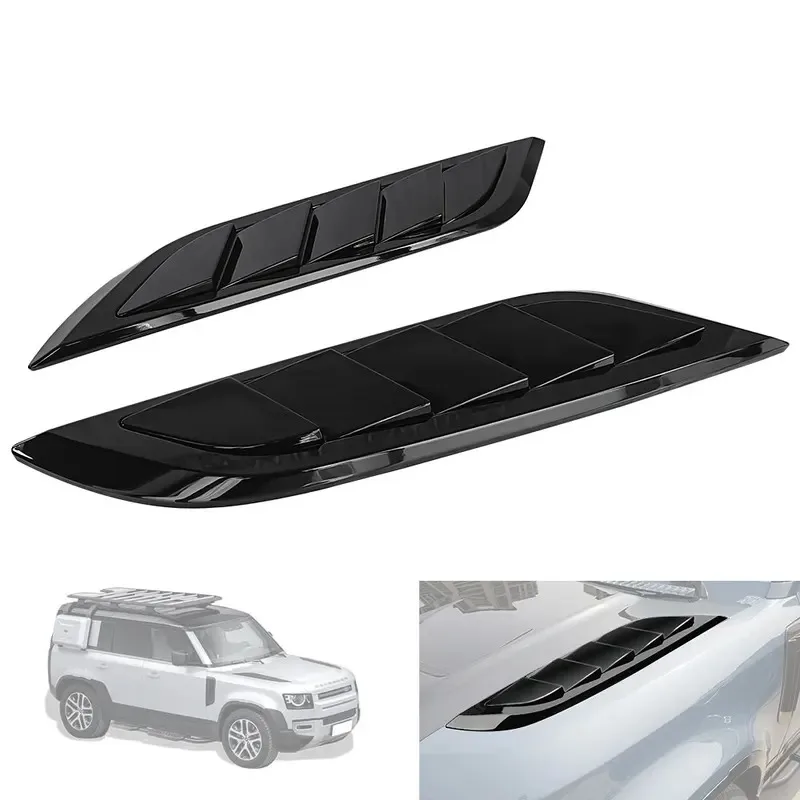 

For land rover Defender 110 Accessories HOOD BONNET AIR VENT COVERS for 90 110 L663 2020 Car Accessories