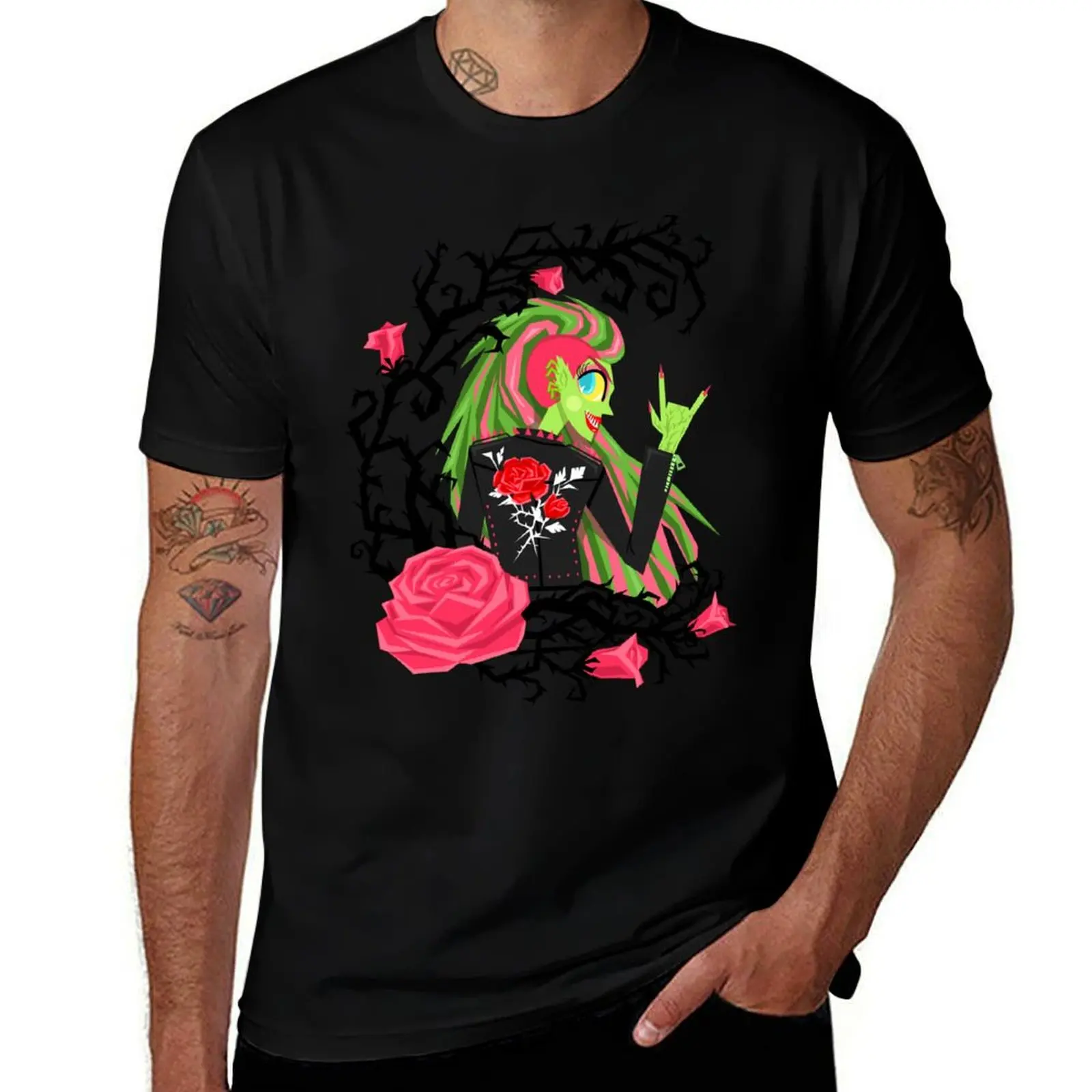 Футболка Punk Venus McFlytrap с классическим принтом и коротким рукавом