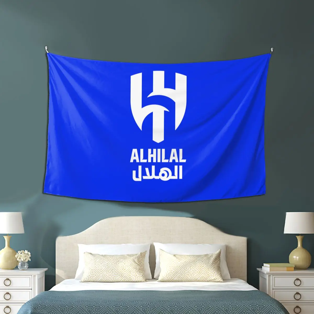 Al Hilal Rijh Tapeçaria Wall Art, Hanging Room Decor, Decoração de Casa, Estética, Tecido Grande, Quarto e Sala