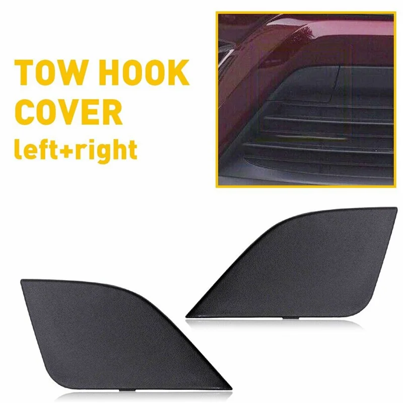 

Car Front Bumper Towing Hook Eye Cover Cap for Toyota RAV4 2016 2017 2018 532850R080,532860R080