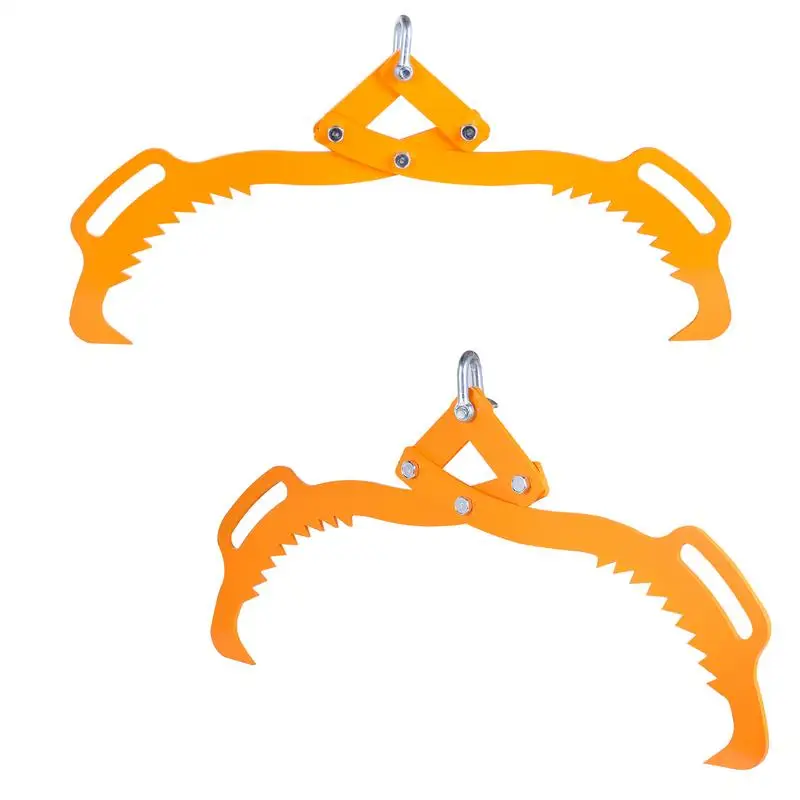 Logging Tongs 30 Inch 2 Claw Log Tong Wood Grapple 3307Lbs Loading Capacity Heavy Duty Logging Equipment For ATV Tractor