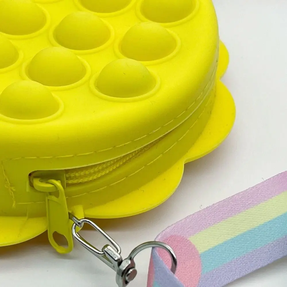 Sacos de silicone para meninas, alça ajustável, concha macia, porta-moedas, leve, bolsa de ombro com zíper, incrível capacidade