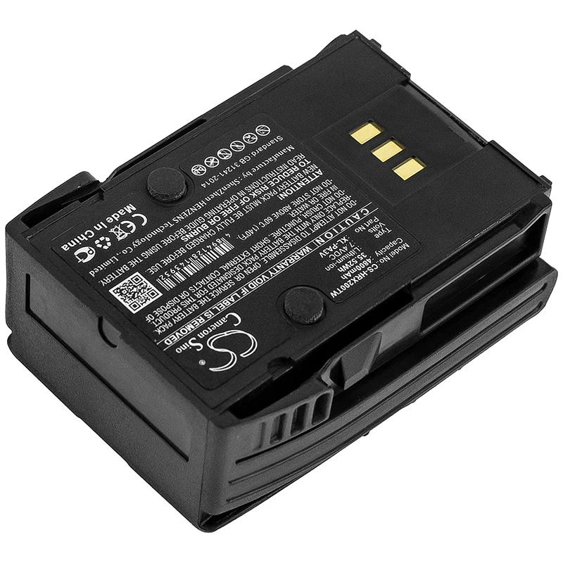 Two Way Radio Battery For Harris 14035-4010-04  XL-PA3V XL-200P  XL-185P  XL-185Pi  XL-200Pi 4800mAh / 35.52Wh  7.40V