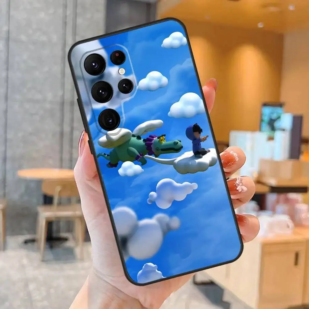 Capa de telefone Singer Junior H Sad Boyz para Samsung S25, S24, S23,22,21, Ultra, Pro, S10, S30Plus, 20lite Capa preta