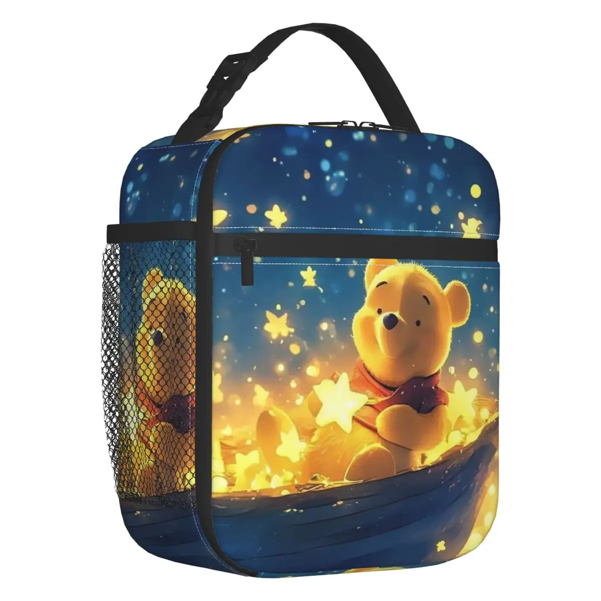

Изолированная сумка для обеда с классическим принтом Винни Пух на заказ для женщин, многоразовый термохолодильник с медведем, ланч-бокс для офиса, пикника, путешествий