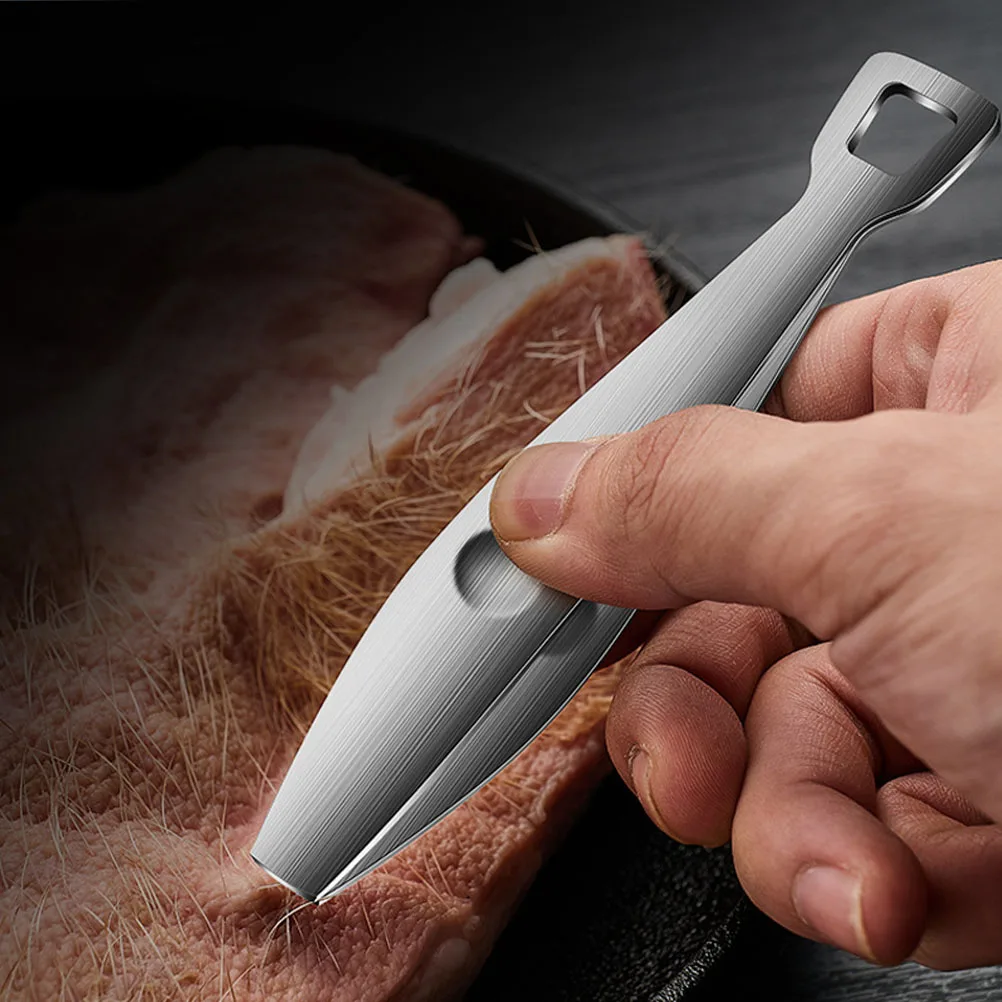 

Stainless Steel Hair Tweezer Durable Kitchen Tool for Manual Tweezer Fish Bone Hair Removal Manual Food Plucker