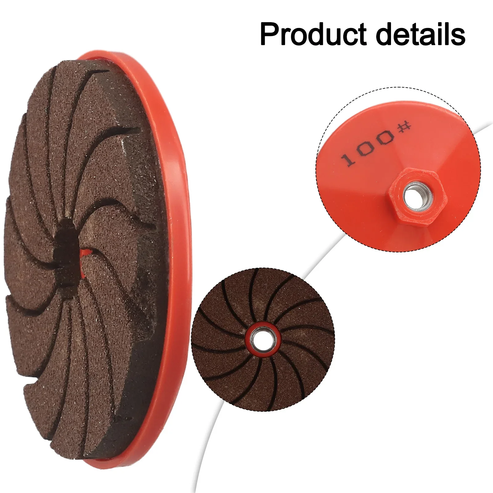 Diamond Polishing Pads Kit Wet/Dry For Granite Stone Concrete Marble Polishing Use Grinding Discs Backing Pads
