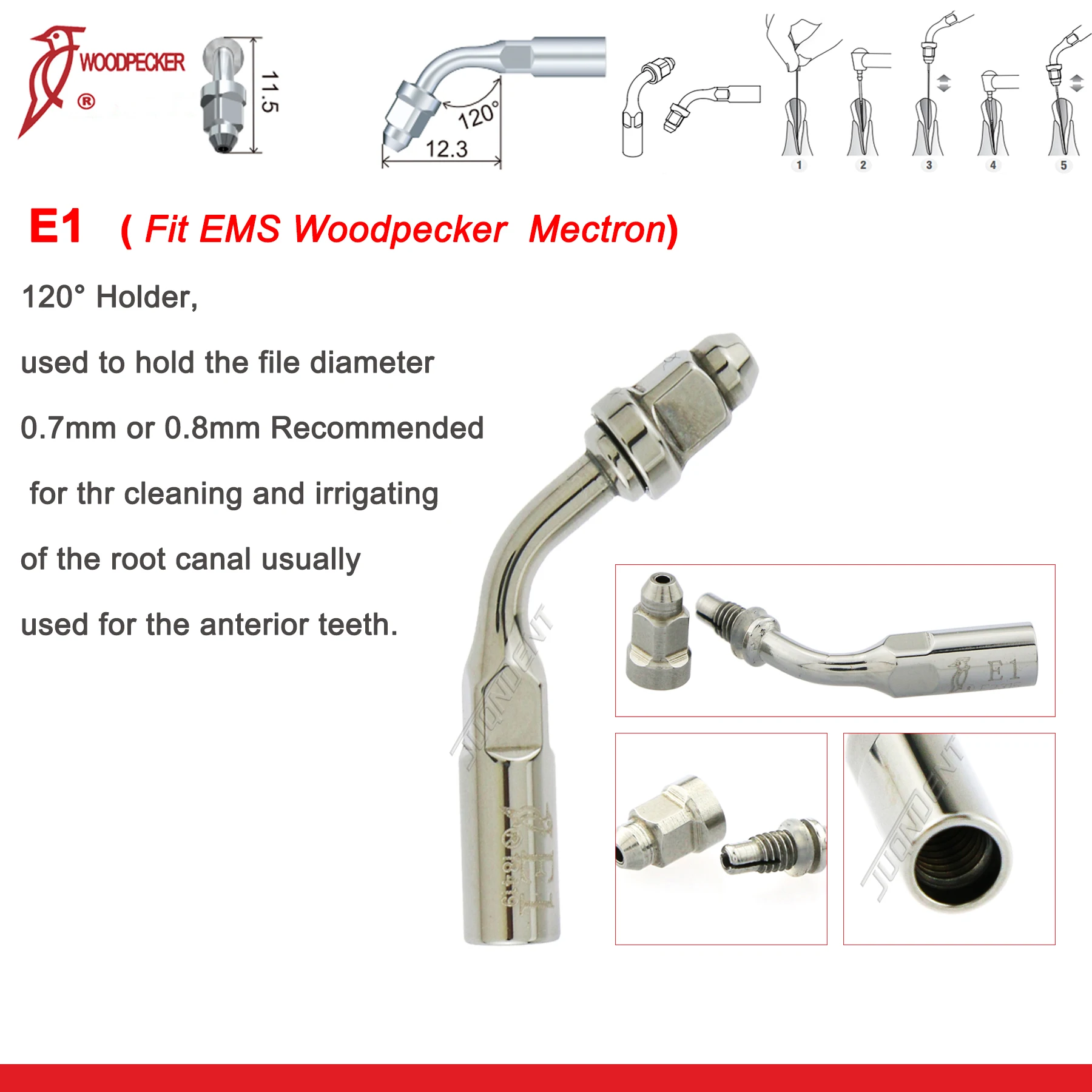 Woodpecker Dental Ultrasonic Scaler Tips E-Series Fit UDS series scaler and EMS scaler Handpiece Dental tools Dentistry Product