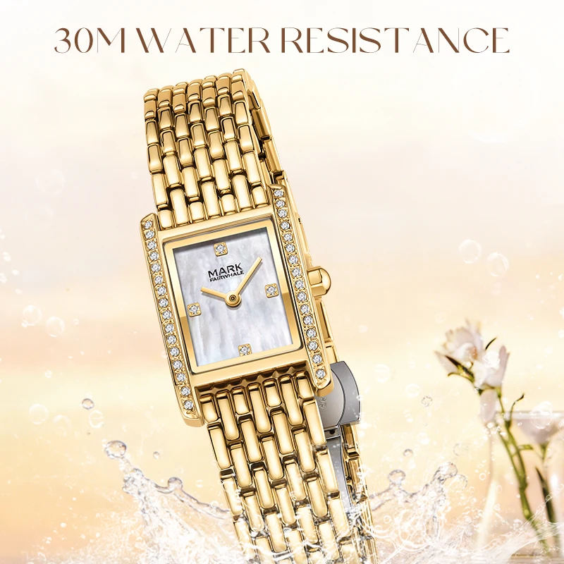 Mark Fairwhale 3980 New Elegant Watch For Woman Quartz Waterproof Ladies Watch High Quality Casual Women's Watches Female Reloj