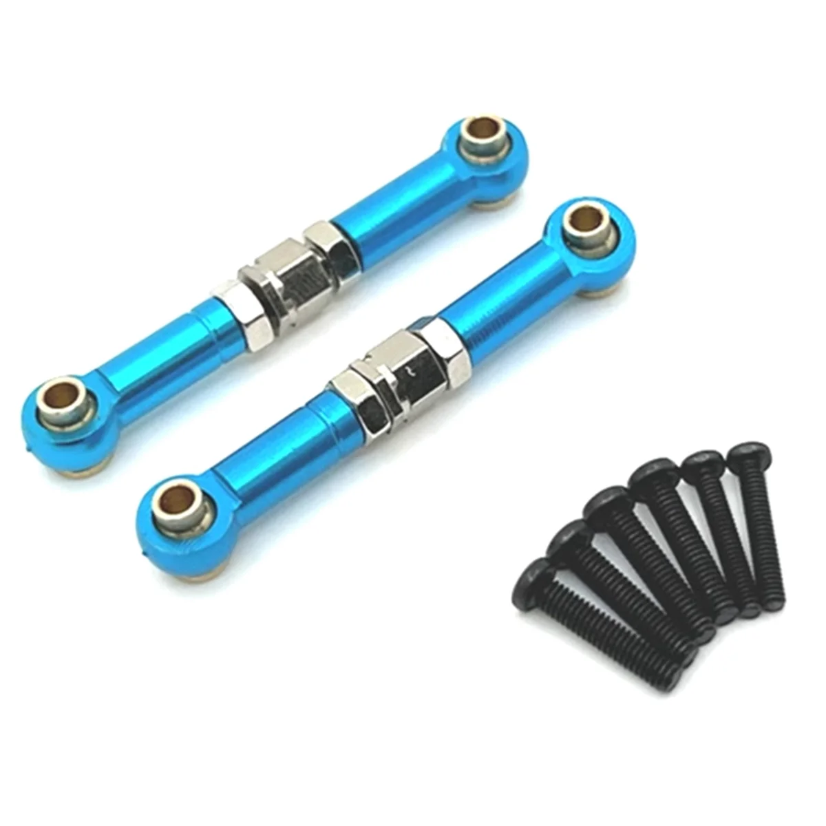 Aluminum Front Steering Link Rod Linkage for MJX 1/14 14209 14210 RC Car Upgrade Parts Blue