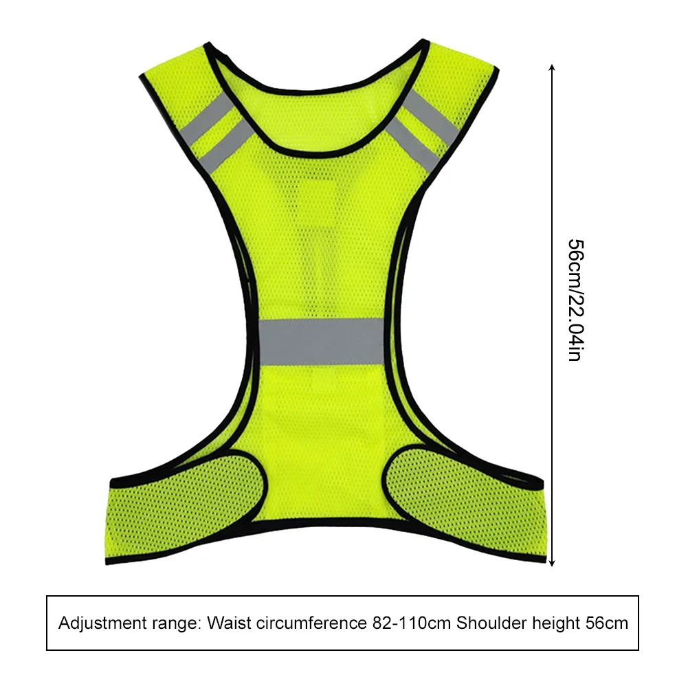 Cycling Reflective Vest High Visibility Security Outdoor Sports Vest for Night Riding Running Jogging Motorcycle Safety Vest