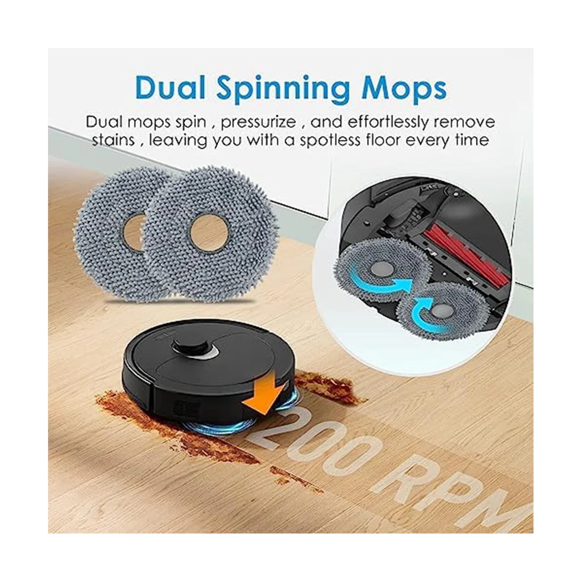 Wkłady do mopa próżniowe do akcesoriów części zamienne do odkurzaczy Robot Q