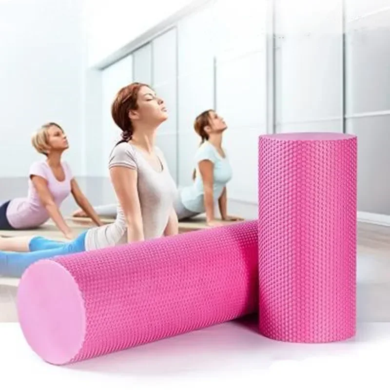 1Pcs 30/45/60CM EVA Yoga column Gym Fitness Back Roller Pilates Yoga Exercise Muscle Massage Roller Yoga Block For Home Trainer