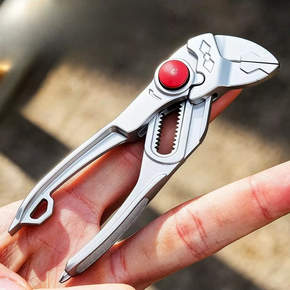 Adjustable Multi Grip Hand Tool for Car Auto Repair Mechanic Workshop 4inch Mini Groove Joint Pliers Push Lock V Jaw - view 5