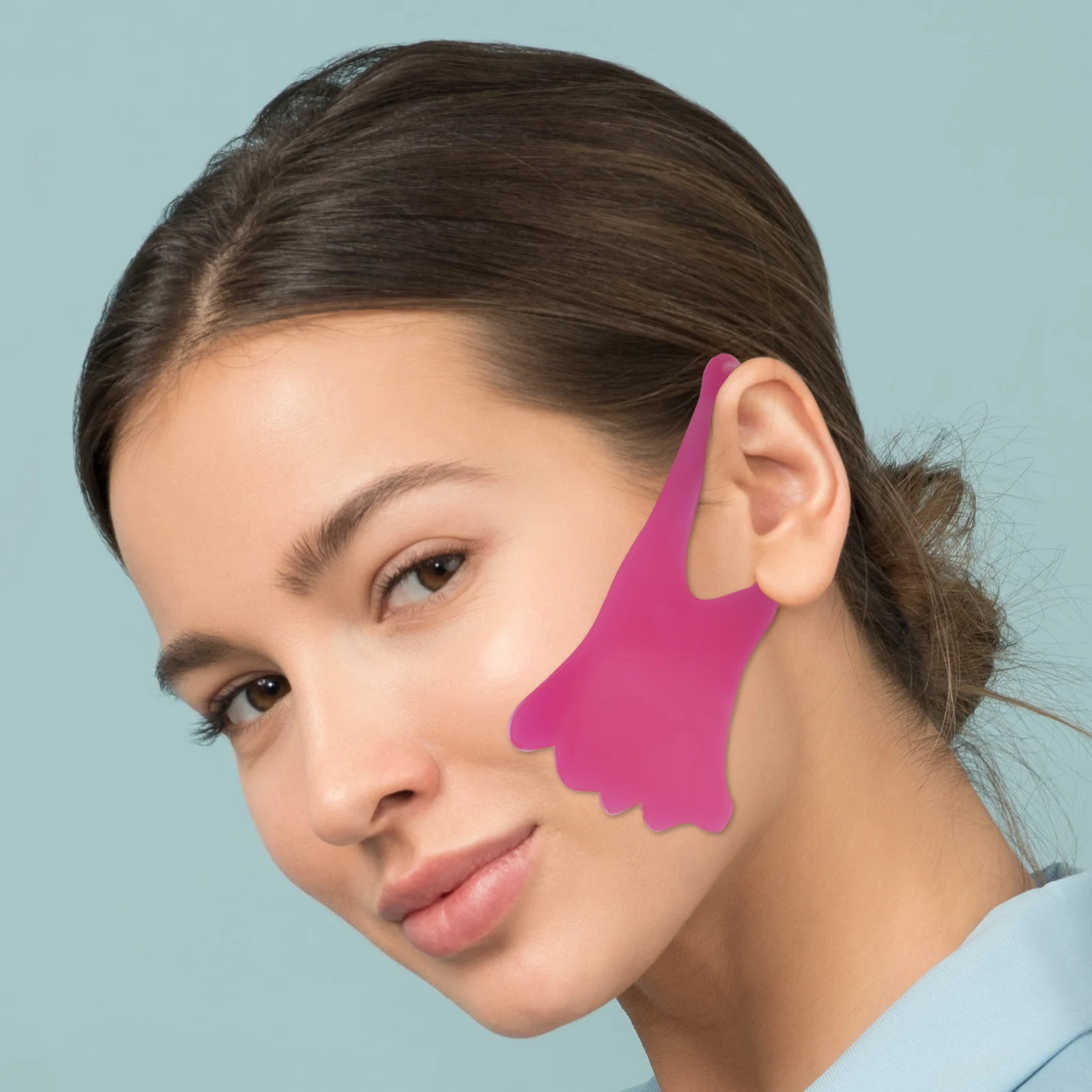 

2 Pcs Silicone Wrinkle Stickers for Nasolabial Folds Reusable Face Care Anti Aging Gifts Premium Material Comfortable