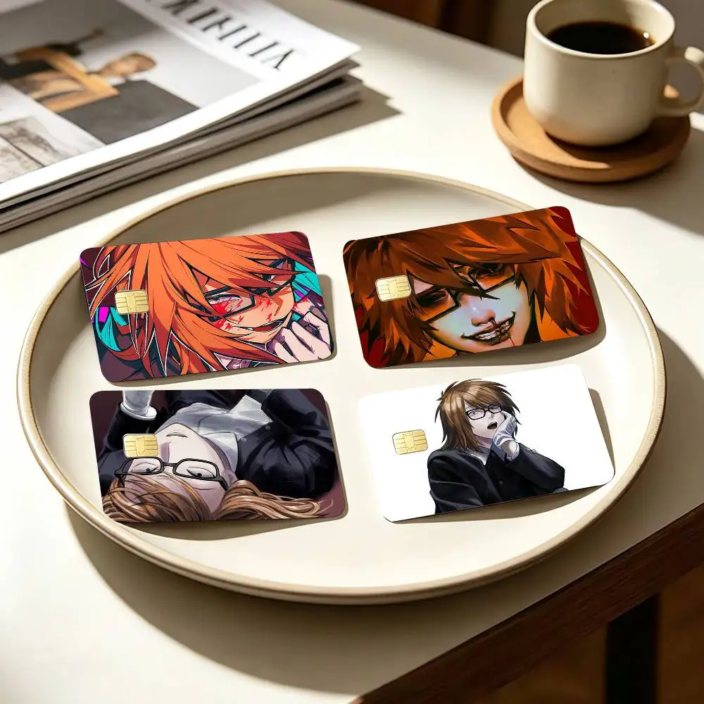 Horror Comic R-Randal Ivory Ranfren 4pcs 1Set Card Stickers Small Waterproof Chip 4PCS Card Sticker Anti-Scratch