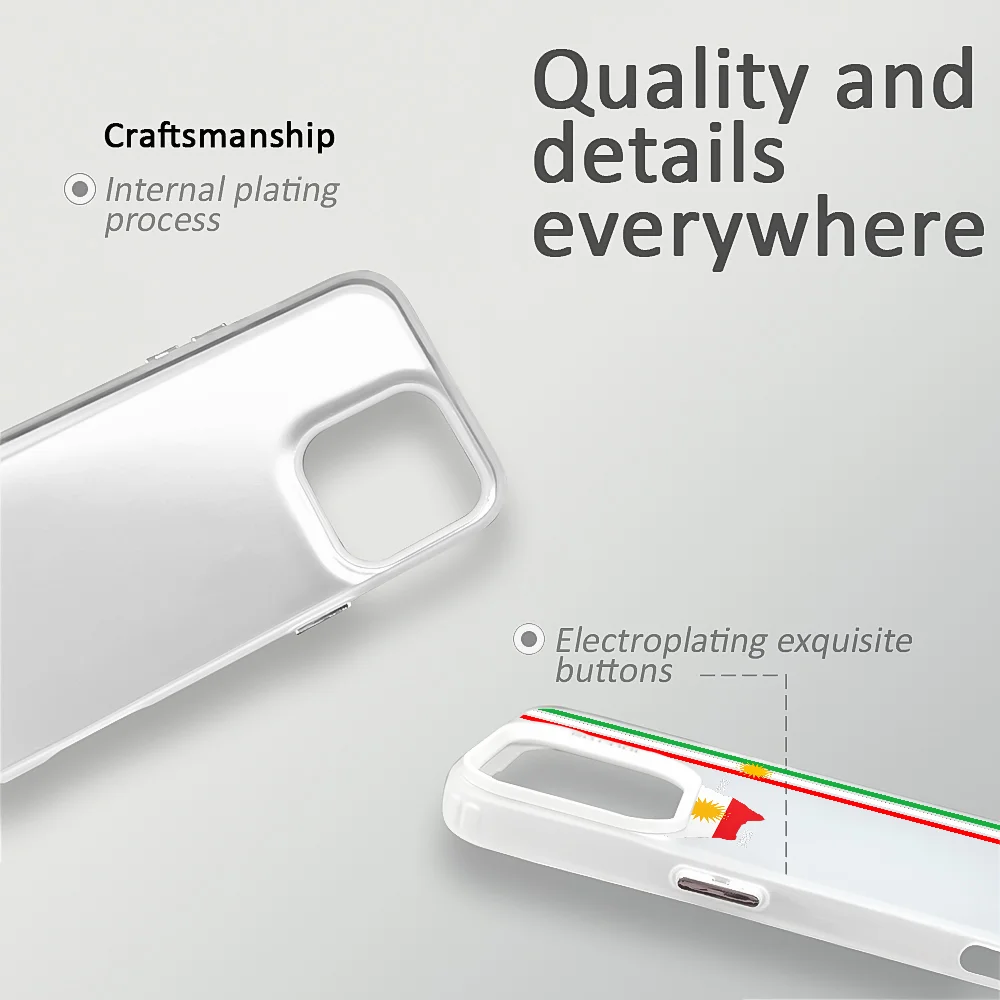 كردستان العلم خريطة جراب هاتف آيفون 16 برو ماكس 15 14 13 12 11 زائد متعدد الألوان أورورا الليزر للصدمات فوندا #5