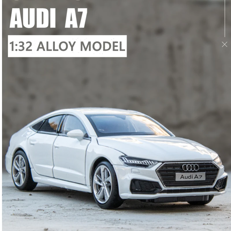 

Модель автомобиля AUDI A7 Coupe из сплава в масштабе 1:32, литой и игрушечный автомобиль, металлическая Игрушечная модель автомобиля, имитация высоких звуков, Женский коллекционный подарок