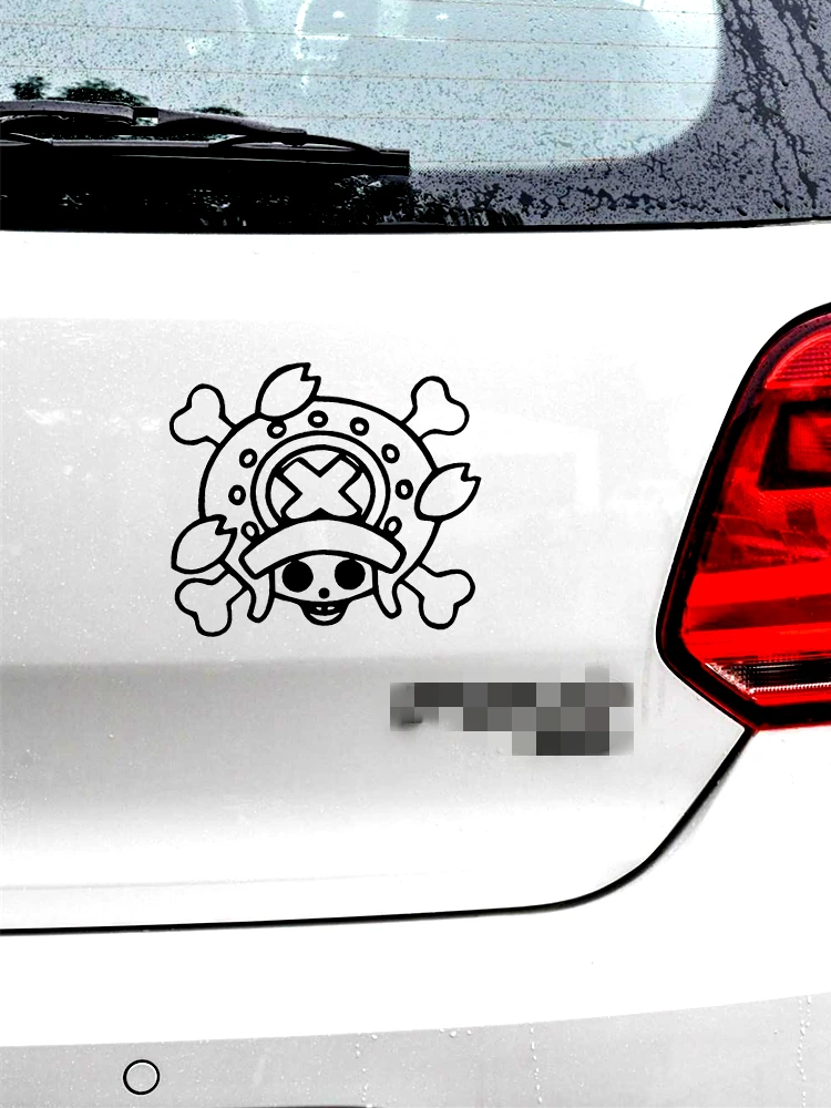 Car Stickers Tony Chopper Pirates Anime Reflective Decoration For Fuel Tank Cap Windshield Bumper Trunk Motorcycles Laptop