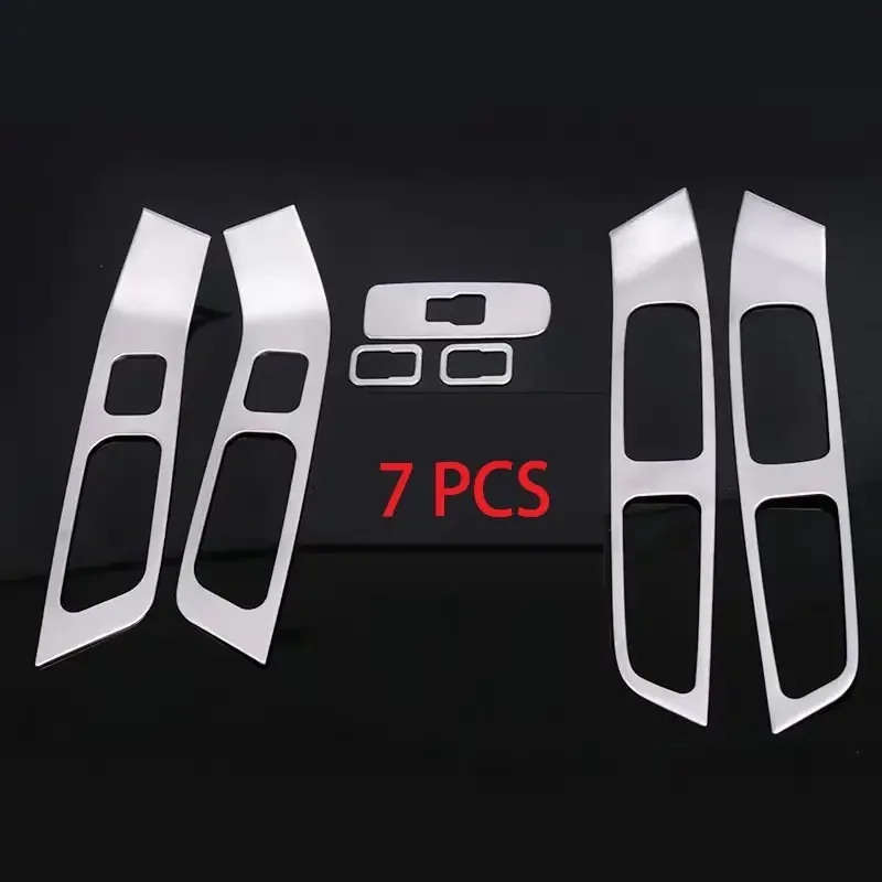 Stainless Steel Door Armrest Glass Lifter Button Panel Decorative Cover For Volvo XC60 S60 V60 Car Accessories Sticker