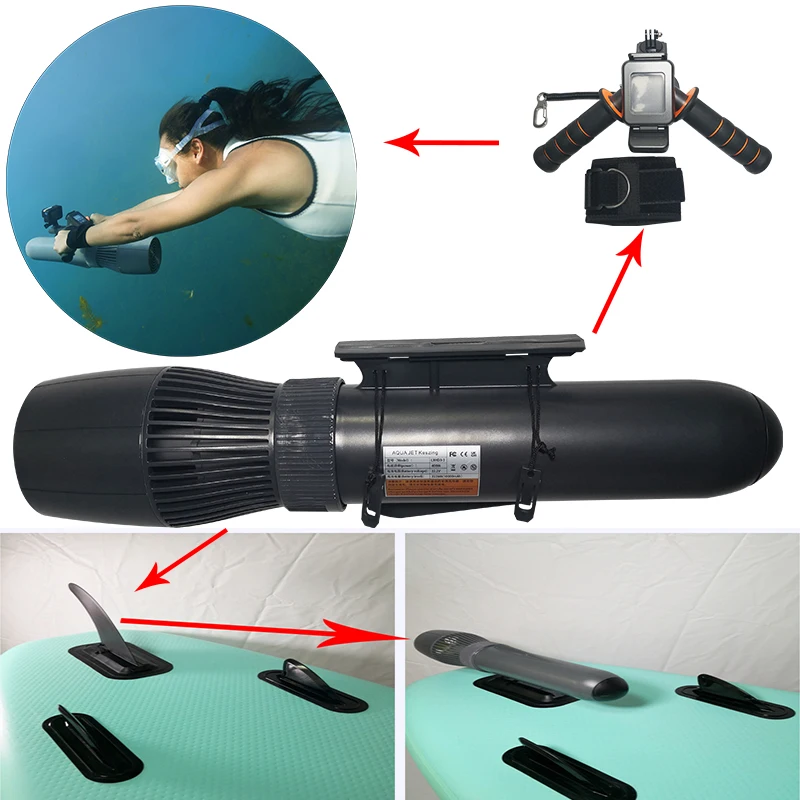 Long Endurance Underwater SUP Motor Booster or Diving Thruster with Remote Controller