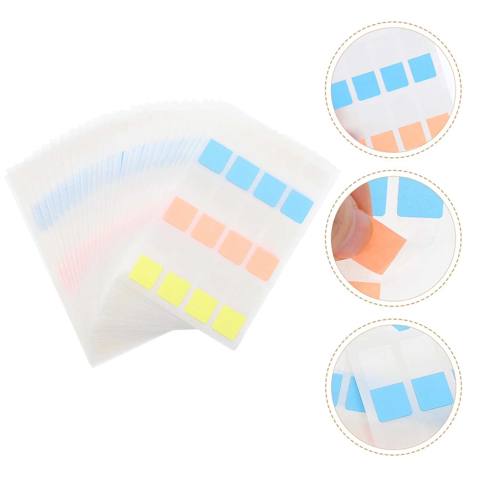 

360 Pcs Student Stickers Classroom Tabs Labels Page Plastic for Books Office