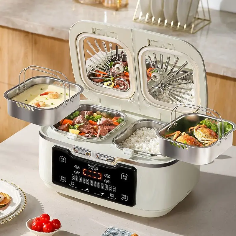 

Intelligent double-bile rice cooker automatic double-spell mandarin duck multi-functional household integrated rice cooker