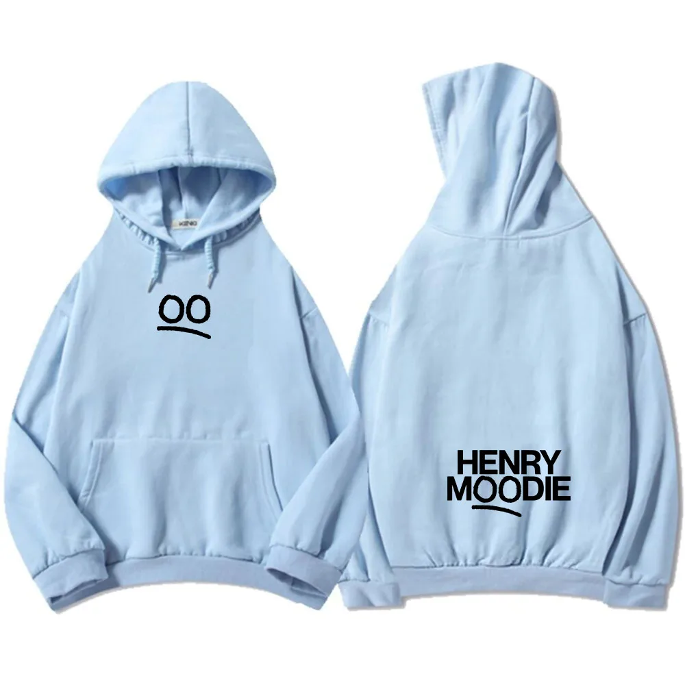 سترة هنري مودي بغطاء للرأس للجنسين ملابس الشارع بأكمام طويلة، سترة خريفية دافئة كاجوال بقلنسوة برسومات كرتونية