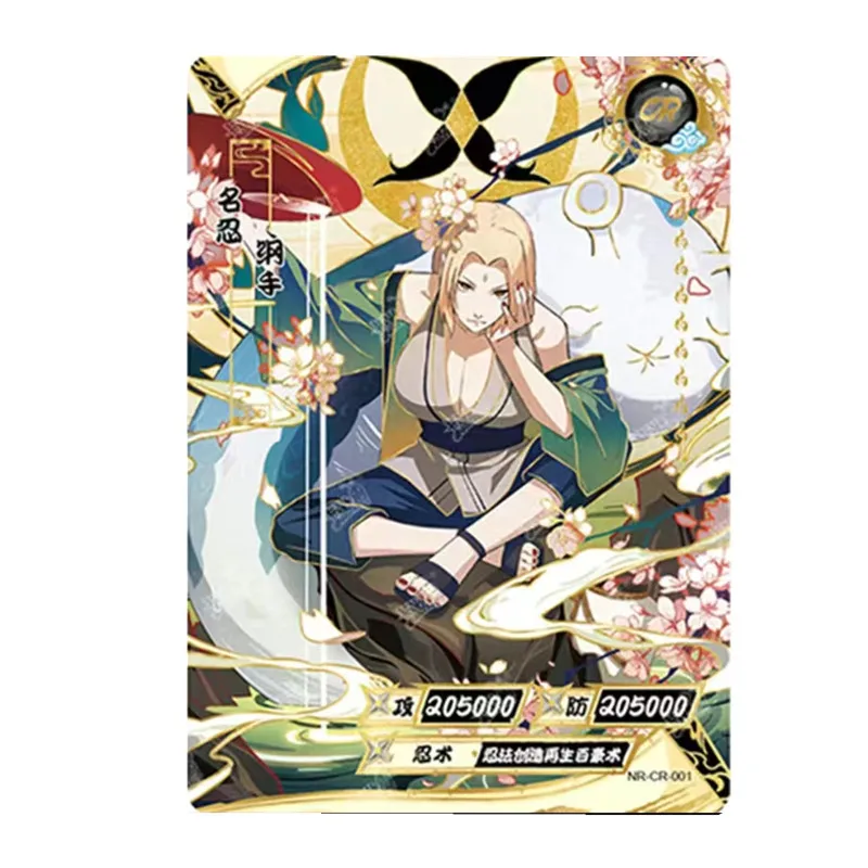 Anime Naruto Character Card CR Full Series NO.01-22 Uzumaki Naruto Tsunade Collection Card Children's Toy Card Christmas Gift