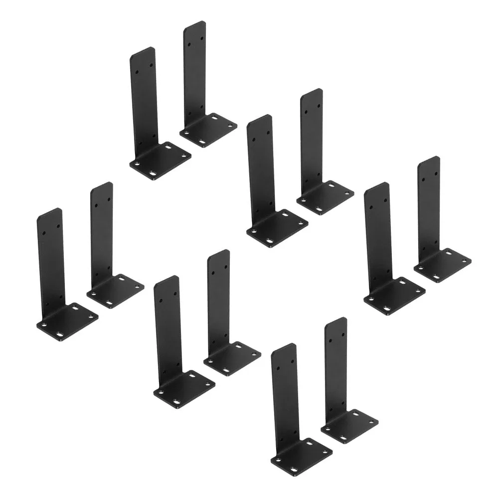 For Rustic Home Decor Black Rustic Wall Shelves Floating Shelf Supports Modern Industrial Style Matte Black Finish