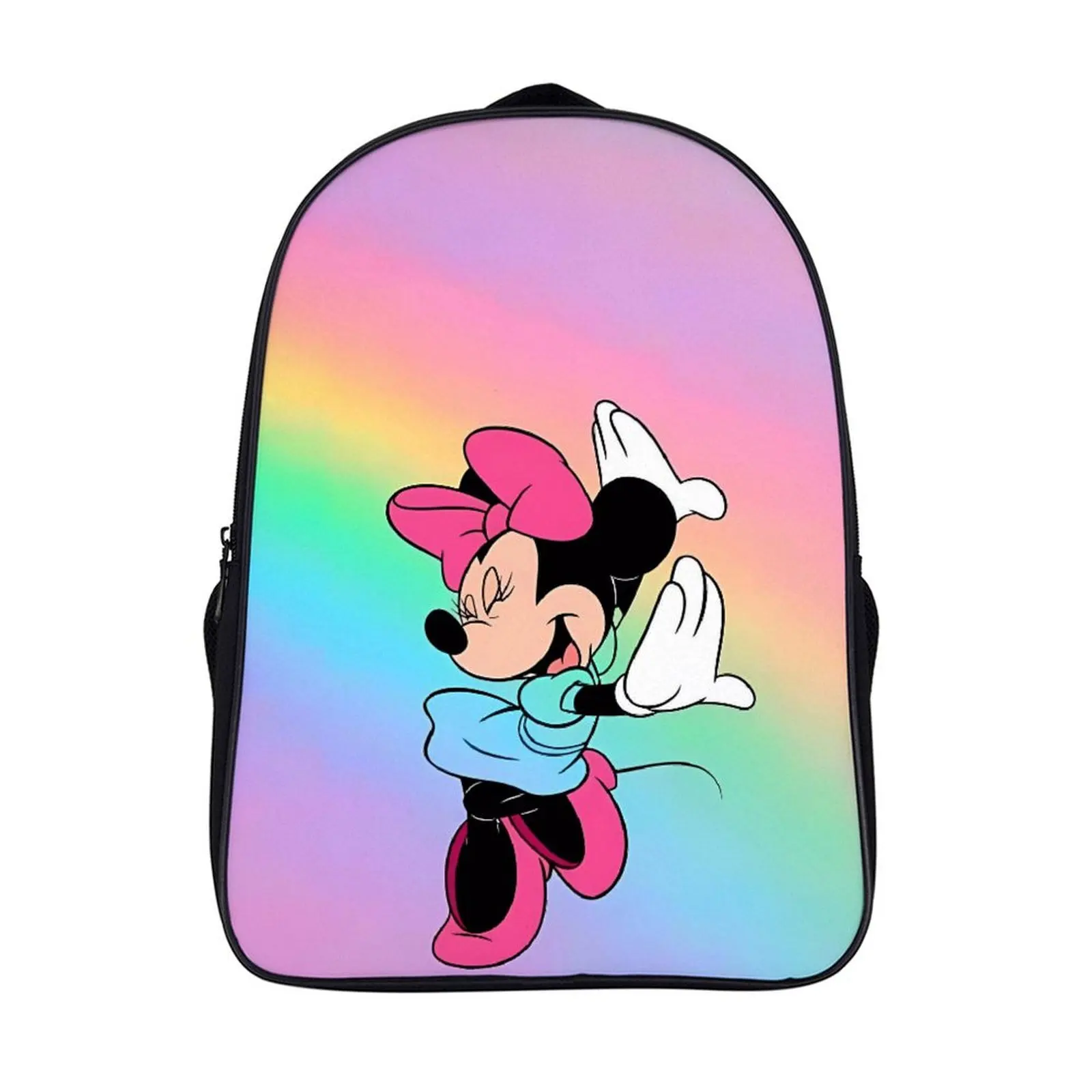 

Cartoon Disney Minnie Mouse Fashion Student's Backpack School Bag 16 Inch 2 Compartment Backpack Student Schoolbag