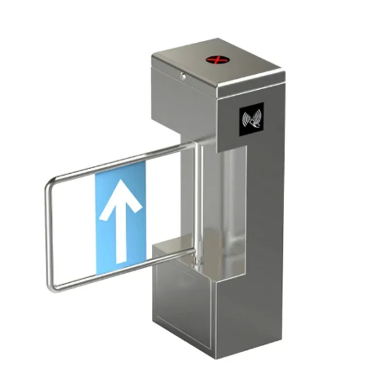 Facial Recognition Acess Control System Swing Turnstiles Flap Barrier Pedestrian Fast Speed Lane Turnstile