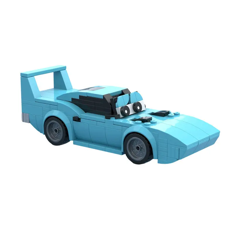 MOC Technical Car Auto Anime The King 1970 Plymouth Superbirds Muscle Car City Speed Vehicles Sets Building Blocks Toys Gift