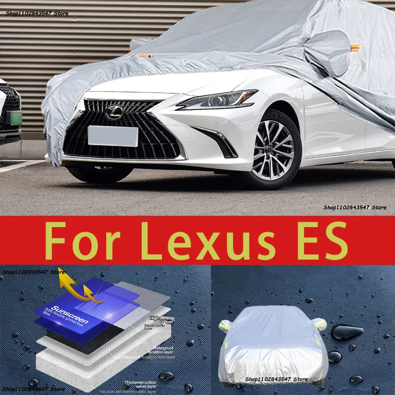 

For Lexus ES Outdoor Protection Full Car Covers Snow Cover Sunshade Waterproof Dustproof Exterior Car accessories