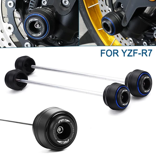 Para Yamaha R7 YZF r7 YZFR7 YZF-R7 2021-2025 accesorios motocicleta rueda delantera trasera horquilla eje Protector contra choques anticolisión