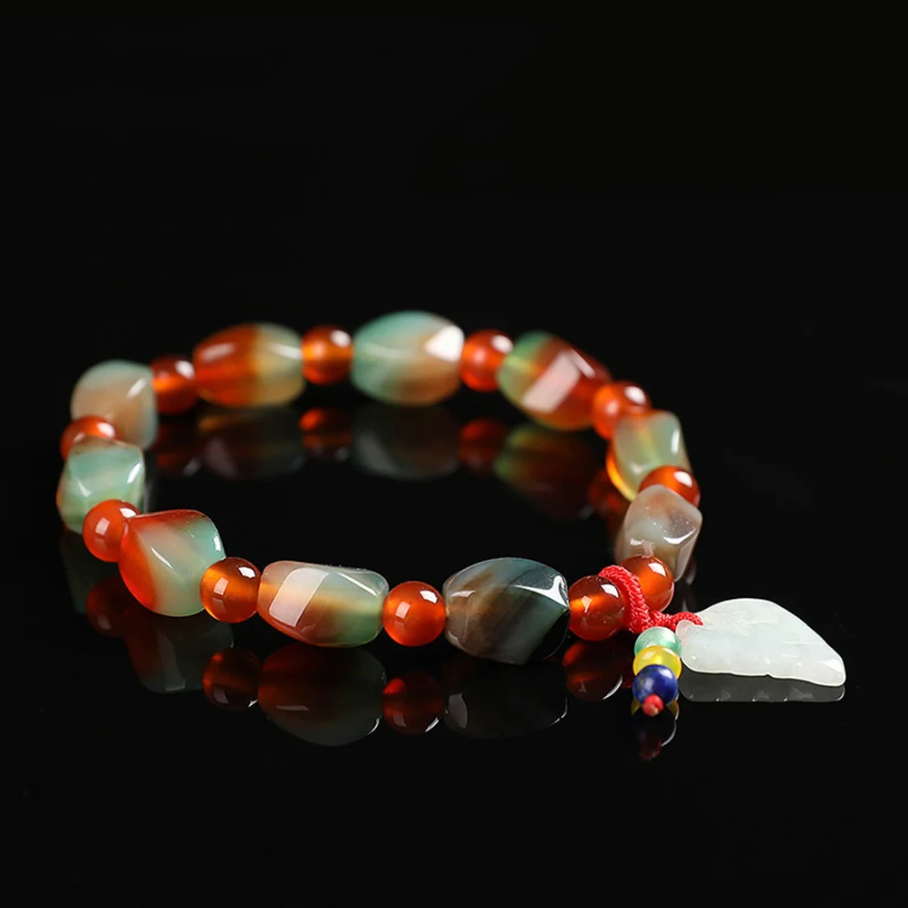 

1Pcs Natural Agate Bracelet Retro Style Women Chain Beautiful Design Comfortable Lightweight Fashion Gift Bracelet Agate