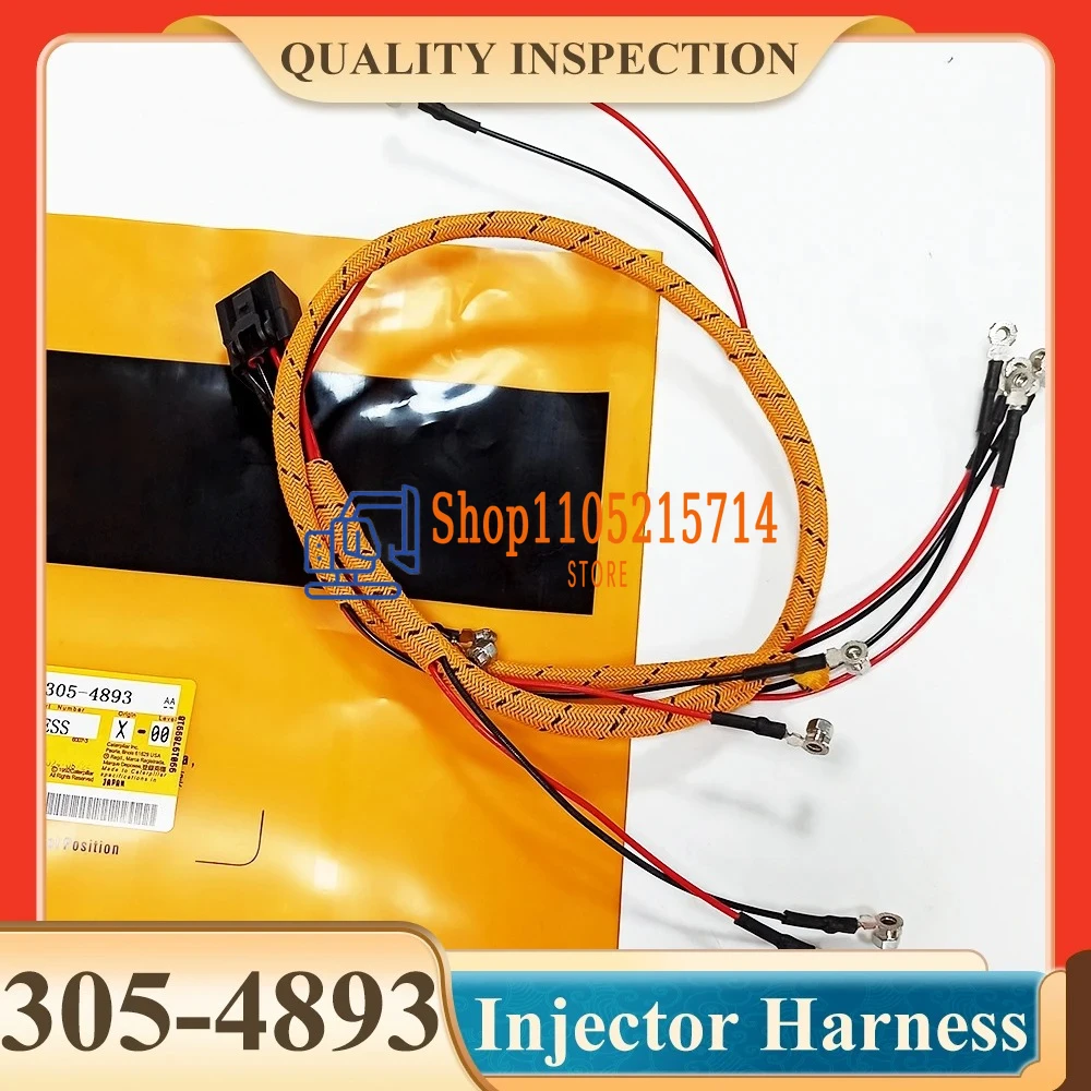For E320D C6.4 Engine Parts Wire Harness 305-4893 3054893 Excavator Injector Wiring Harness