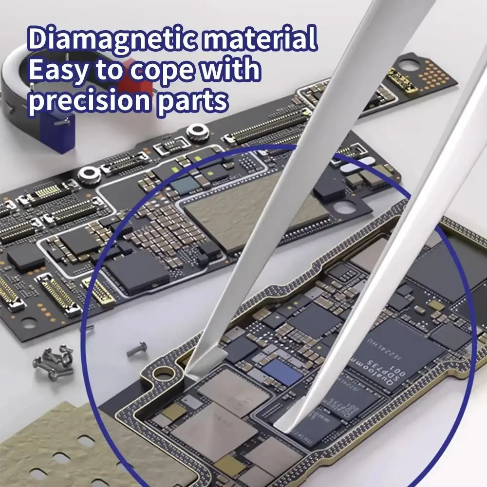 Mechanic G-17 Motherboard Layering Tweezers Stainless Steel Non-magnetic Non-slip for Phone BGA Layering Soldering Repair Tool