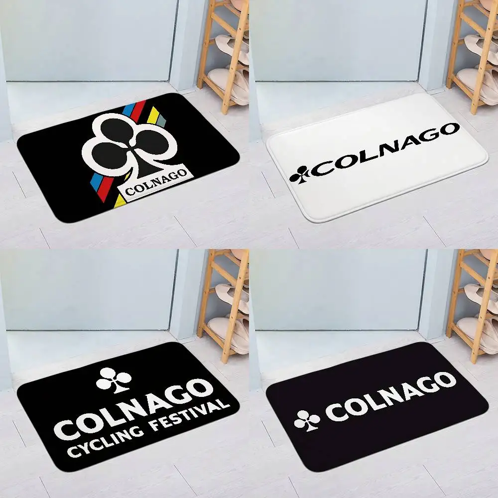 Alfombrillas con logotipo de Colnago, alfombra para lavandería del hogar, alfombra para decoración de sala de estar, alfombra antideslizante para el área de descanso, alfombra de entrada