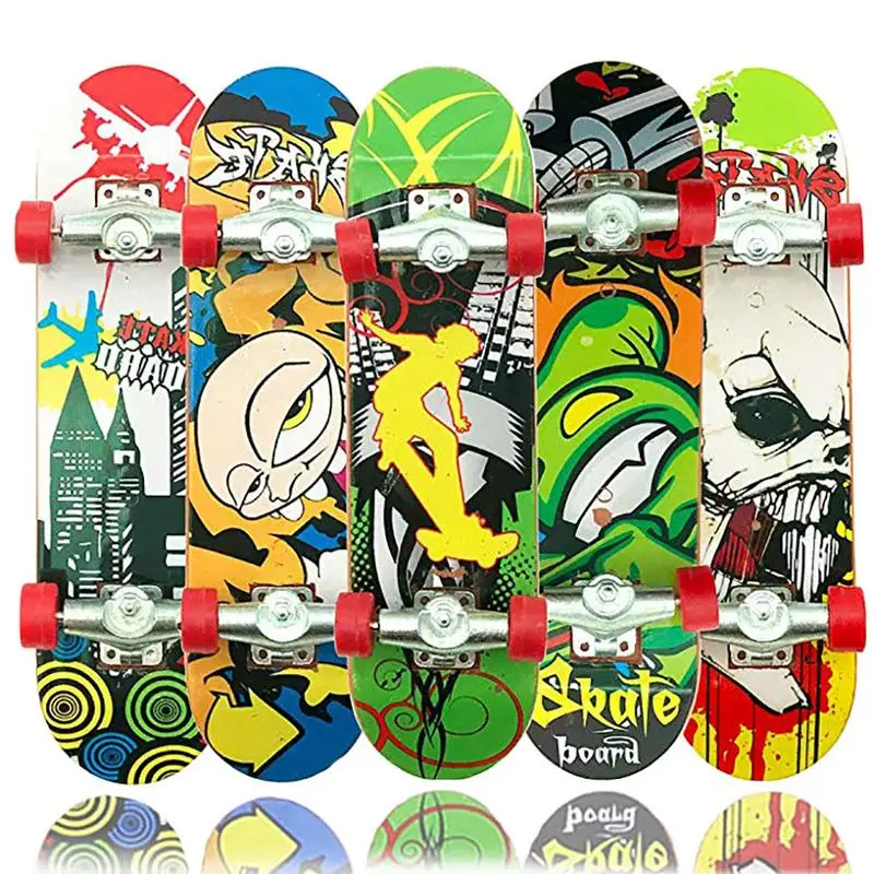 Finger Skateboard Toys lega Finger Skateboard Mini Finger Board con modelli novità Finger Skateboarding Toys For Kids Gifts