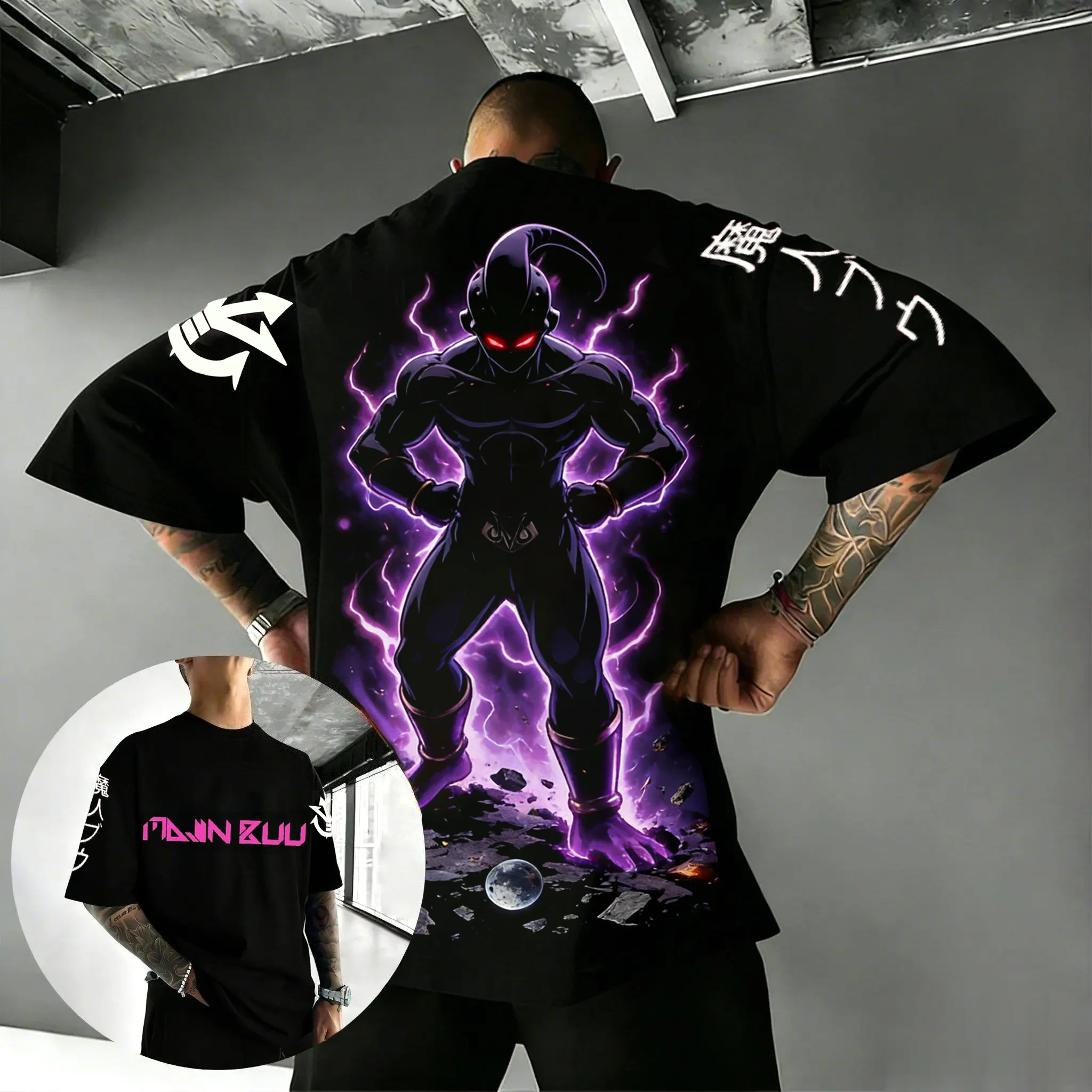 

Dragon Ball Japanese Anime Men's T-Shirt Women Majin Buu Cotton Y2K Harajuku Short Sleeve Tops 2026 Summer Vintage New Tee