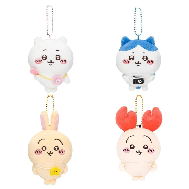 MINISO Chikawas Hachiwares Foot Outgoing Collection Anime Kawaii Plush Doll Pendant Cute Cartoon Usais Bag Decoration Girl Gift